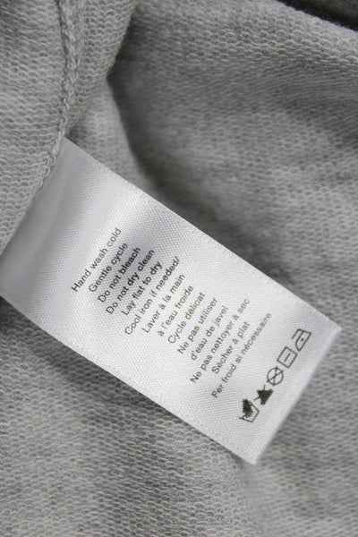 Rag & Bone Womens Basic Gray Crew Neck T Shirt Short Sleeve Size L