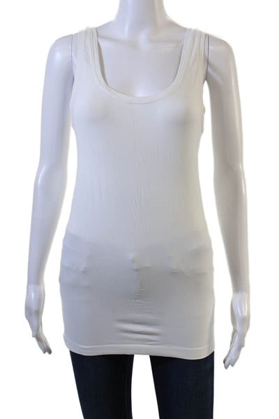 Hanro Womens Basic Camisole Sleeveless Round Neck White Size XL