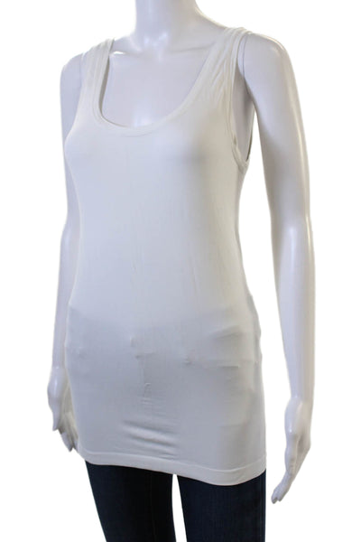 Hanro Womens Basic Camisole Sleeveless Round Neck White Size XL
