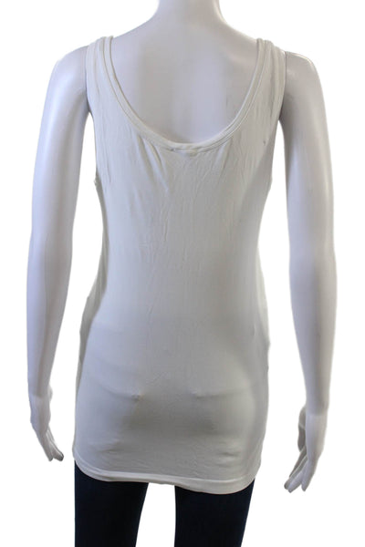 Hanro Womens Basic Camisole Sleeveless Round Neck White Size XL