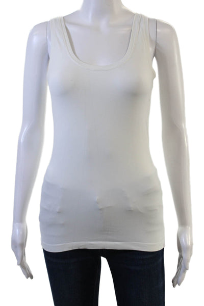 Hanro Women Basic White Modal Cotton Spandex Sleeveless Tank Size XL