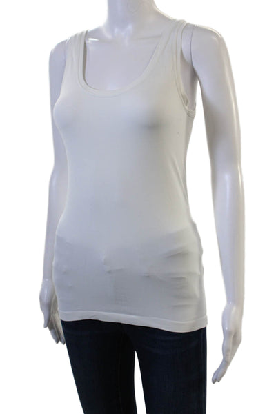 Hanro Women Basic White Modal Cotton Spandex Sleeveless Tank Size XL