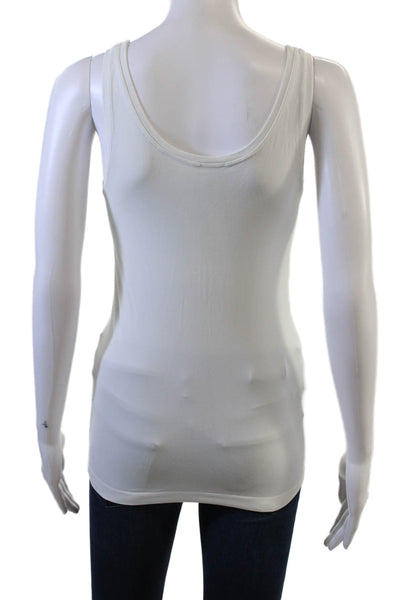 Hanro Women Basic White Modal Cotton Spandex Sleeveless Tank Size XL