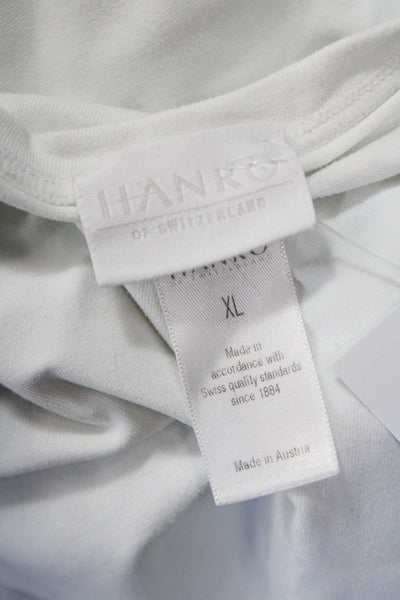 Hanro Women Basic White Modal Cotton Spandex Sleeveless Tank Size XL