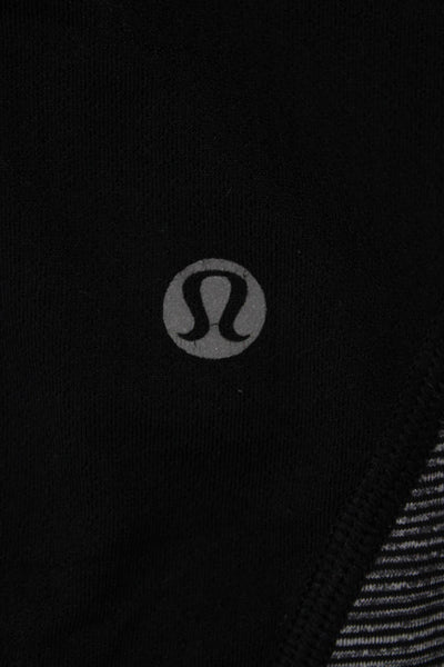 Lululemon Women Black Capri Leggings Nylon Blend Size 12