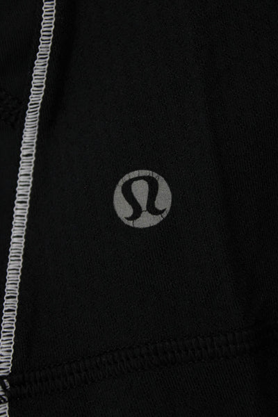 Lululemon Womens Black Capri Leggings Nylon Blend Size 12