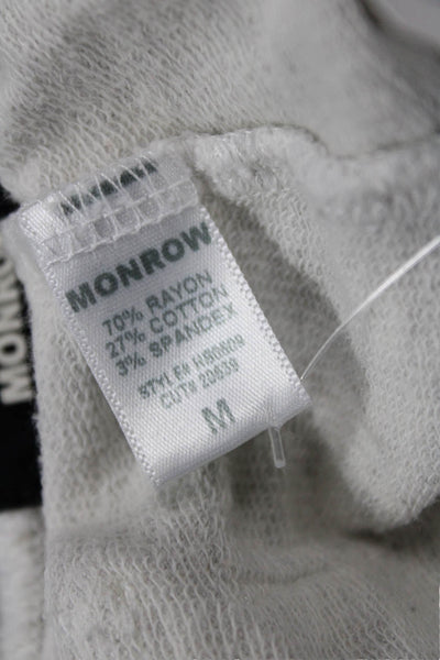 Monrow Womens Gray Jogger Sweatpants Drawstring Sz M