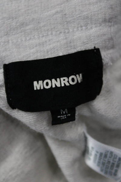 Monrow Womens Gray Jogger Sweatpants Drawstring Sz M