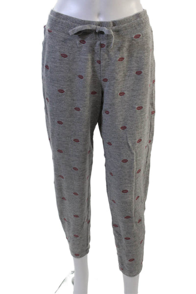 Splendid Womens Gray Jogger Sweatpants Drawstring Size M