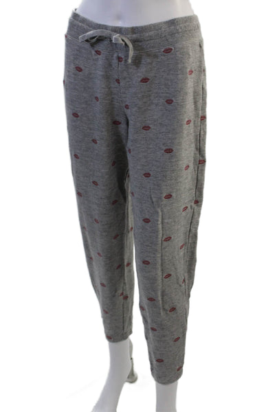 Splendid Womens Gray Jogger Sweatpants Drawstring Size M