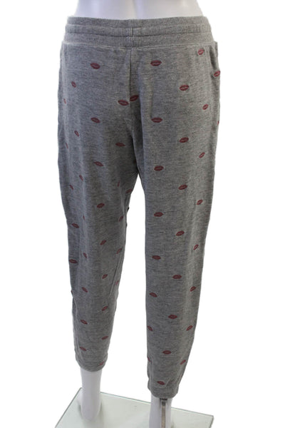 Splendid Womens Gray Jogger Sweatpants Drawstring Size M