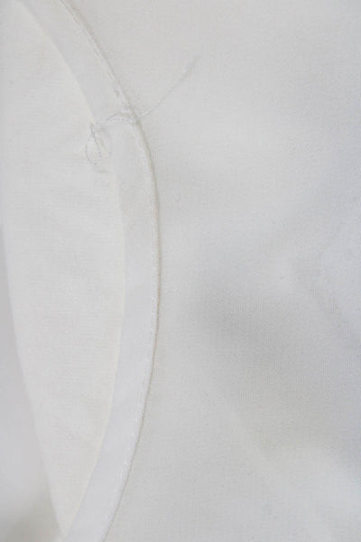 Topshop Womens White Sleeveless Round Neck Polyester Tank Size 4
