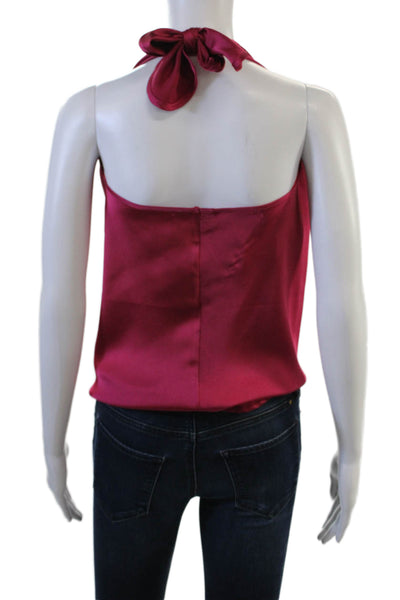 Decker Womens Classic Red Sleeveless Blouse 100% Polyester Size S