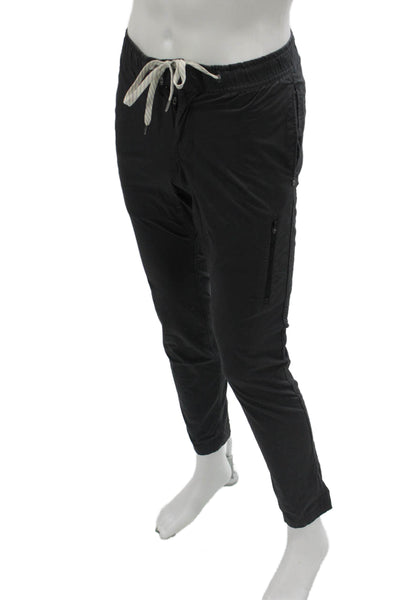 Vuori Men Jogger Pants Black Drawstring Organic Cotton Stretch Size XS