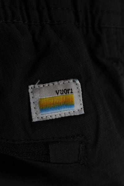 Vuori Men Jogger Pants Black Drawstring Organic Cotton Stretch Size XS