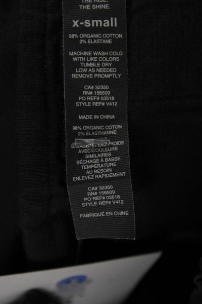 Vuori Men Jogger Pants Black Drawstring Organic Cotton Stretch Size XS