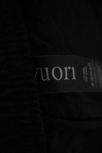 Vuori Men Jogger Pants Black Drawstring Organic Cotton Stretch Size XS