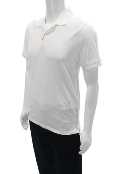Nike Mens Short Sleeves Polo Shirt White Cotton Size Small