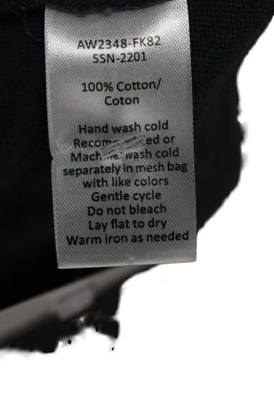 ATM Women Dark Gray Cotton V-Neck Tank Sundress Mini Size M