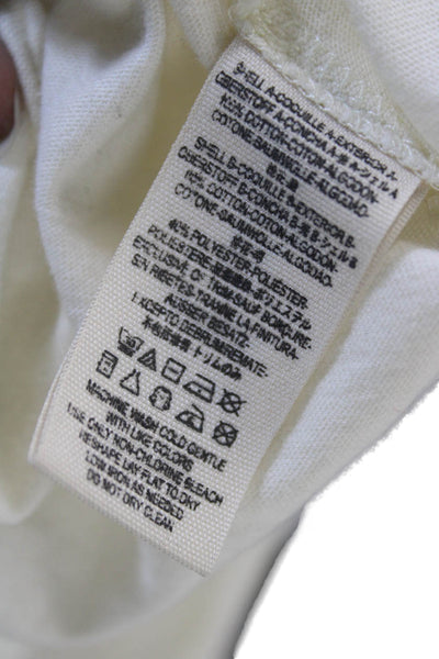 We The Free Womens Long Sleeve Cotton White Tee Petite Size XS