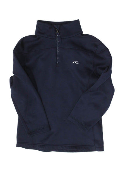 Kjus Boys 1/2 Zippered Pullover Long Sleeve Casual Sweatshirt Blue Size 6-8
