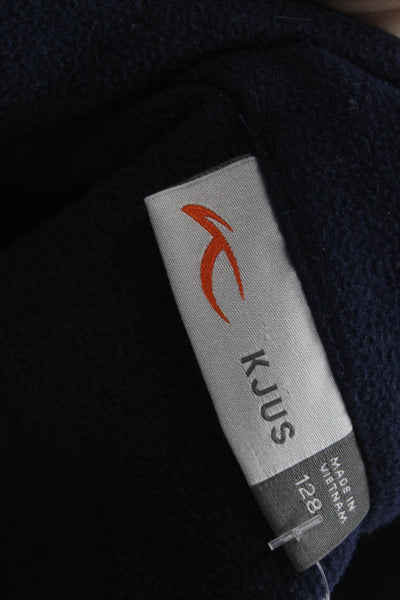 Kjus Boys 1/2 Zippered Pullover Long Sleeve Casual Sweatshirt Blue Size 6-8