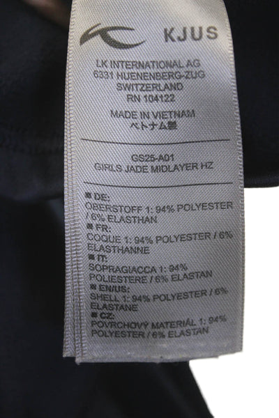 Kjus Boys 1/2 Zippered Pullover Long Sleeve Casual Sweatshirt Blue Size 6-8