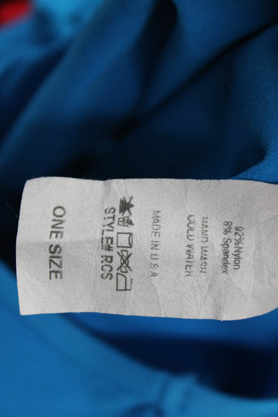 Recover Womens Blue Basic Short Sleeve Round Neck T Shirt Size One Size