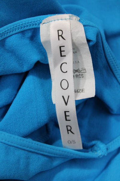 Recover Womens Blue Basic Short Sleeve Round Neck T Shirt Size One Size