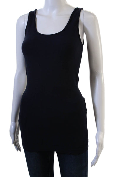 Tees by Tina Women Black Sleeveless Tank Nylon Spandex Size One Size