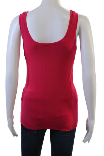 Bordeaux Womens Red Tank Nylon Spandex Sleeveless Size One Size