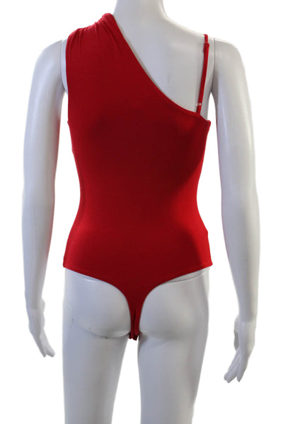 Hours Womens One Shoulder Sleeveless Red Jumpsuit Beach Size XS