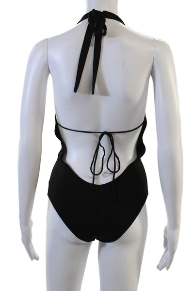 Dance & Marvel Womens One Piece Jumpsuit V-Neck Sleeveless Black Size S