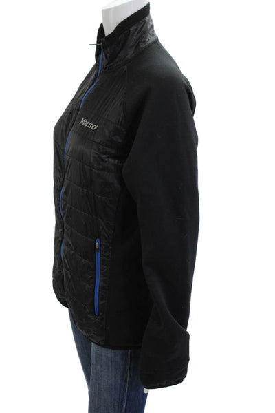 Marmot Womens Quilted Windbreaker Jacket Black 100% Nylon Outdoor Fall Size S