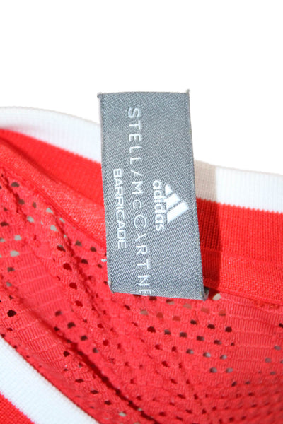 Adidas by Stella McCartney Womens Red Camo Jersey Tee Short Sleeve Size S