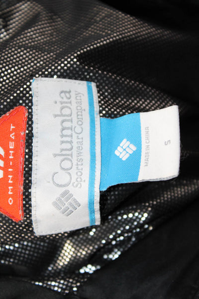 Columbia Sportswear Womens Black Quilted Puffer Parka Jacket Zip Size S