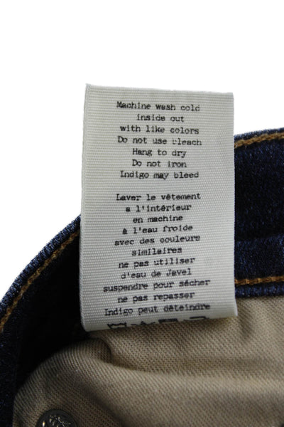 Rag & Bone Jean Womens Ankle Skinny Dark Blue High Rise Jeans Size 26