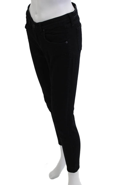 Rag & Bone Jean Women Skinny Ankle Jeans Black Low Rise Button Size 26