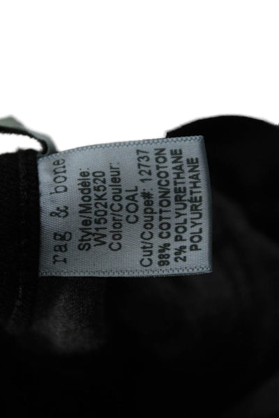 Rag & Bone Jean Women Skinny Ankle Jeans Black Low Rise Button Size 26