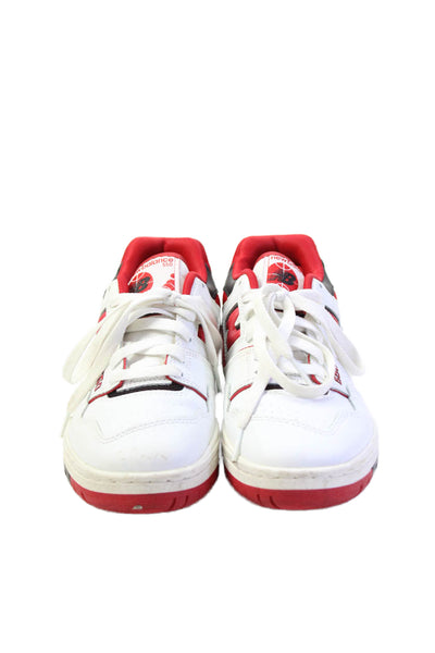 New Balance Mens Leather 550 Lace-Up Casual Sneakers White Size 6