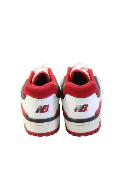 New Balance Mens Leather 550 Lace-Up Casual Sneakers White Size 6