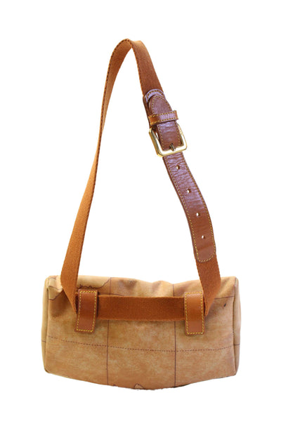 Alviero Martini 1A Classe Womens Map Print Belt Bag Beige