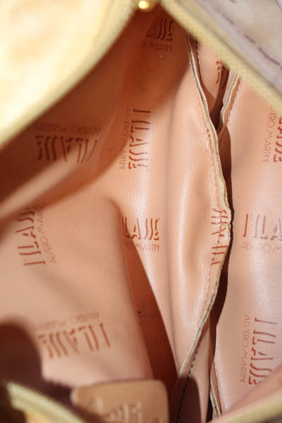 Alviero Martini 1A Classe Womens Map Print Belt Bag Beige