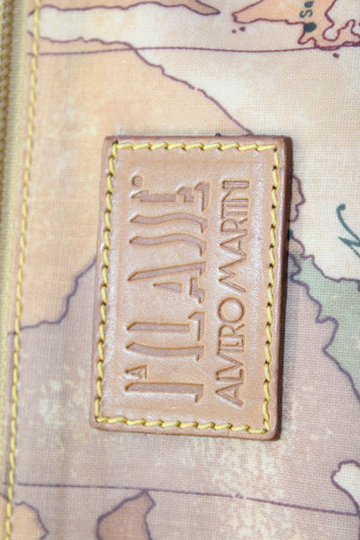 Alviero Martini 1A Classe Womens Map Print Belt Bag Beige