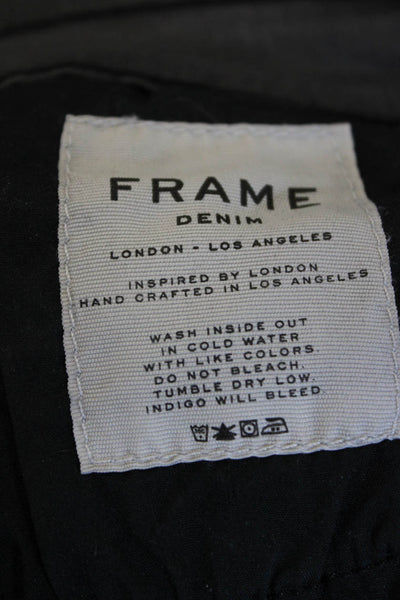 Frame Denim Womens Ankle Skinny Jeans Dark Gray Low Rise Size 24
