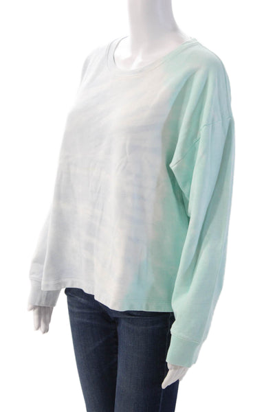J Crew Womens Light Blue Cotton Pullover Sweatshirt Crewneck Size L