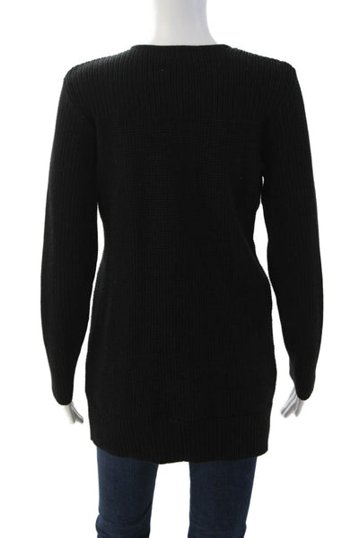 Calvin Klein Unisex Black Full Zip Cardigan 60% Cotton 40% Acrylic Size M