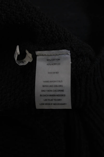 Calvin Klein Unisex Black Full Zip Cardigan 60% Cotton 40% Acrylic Size M