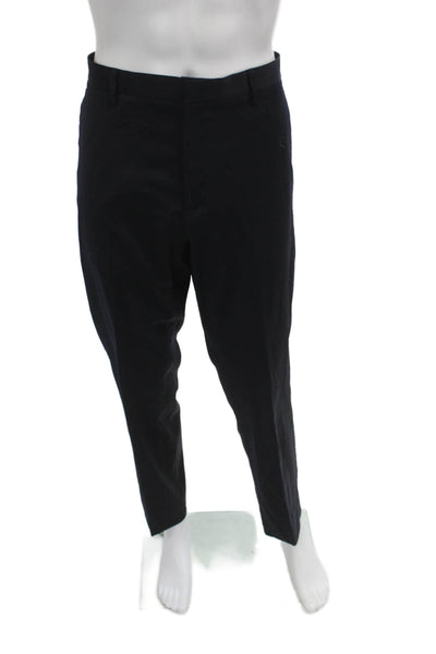 J Crew Mens Dress Pants Black Wool Button Size 36