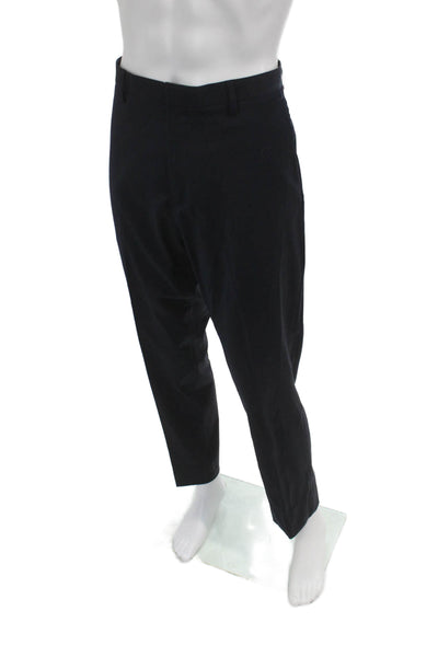 J Crew Mens Dress Pants Black Wool Button Size 36